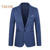 Giacca da uomo slim fit tinta unita business blazer con bottone singolo e tasche per matrimonio ufficio sera festa