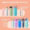 Thermos Cup Lid, Sealed Leak-proof Plastic Double Drinking Lid, Outdoor Portable Handle Fruit Cup Lid, Pink.