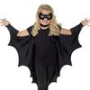 Halloween cape bat-shaped children's cape onesie Catwoman black cape with eye mask set