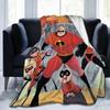 The Incredibles Mr. Incredible Blankets Coral Fleece Plush Textile Decor Cartoon Elastigirl Portable Super Soft Throw Blanket