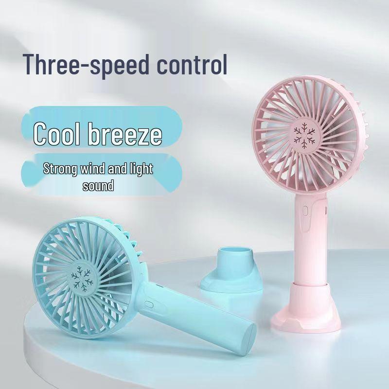 USB Rechargeable Handheld Mini Desktop Fan - Strong Wind, In Stock, Perfect Gift