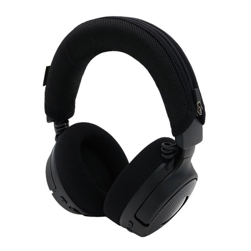 Universal Headphone Headband Protectors For KrakenV4 Headsets Soft Breathable Headbeam Sleeve Secure Zippers Closures