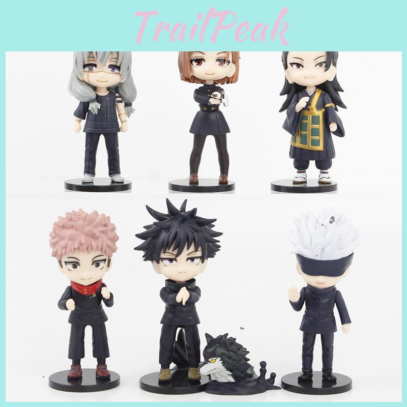 Fun Jujutsu Kaisen Q Version Figures In Pvc Highlighting Gojo Itadori Nobara And Megumi