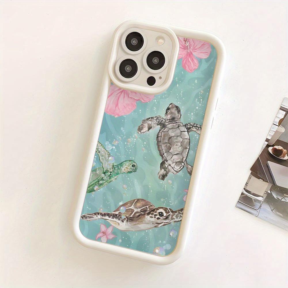 Turtle Back Pattern Design Phone Case Suitable for iPhone 17 16 15 14 13 12 11 Pro/Max/Plus Anti Drop and Shockproof Back Cover