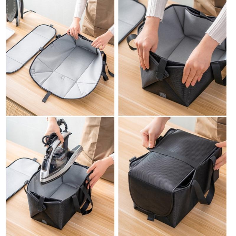Space Saving Foldable Ironing Pad Stains Resistant Portable Design Steams Iron Organizers Box For Home Or Business Trip Top Sale