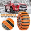 20/10pcs Snow Chain Urethane Set Wheel Ties Belts Widen Thicken Car Tire Crawler Anti-skid Wheel Tyre Ties Winter Emergency Tool