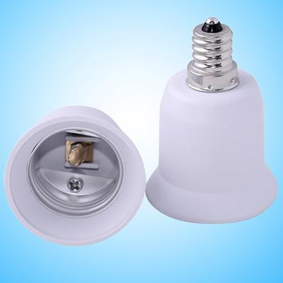 Heat Resistant No Fire Hazard E12 To E26 / E27 Adapter Bulb Socket Converter