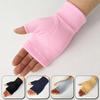 Winter Half Finger Gloves Women Men Soft Plush Fleece Warm Gloves Solid Color Hand Wrist Fingerless Mittens Fashion