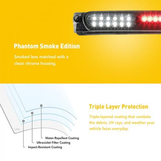 30LEDs Brake Third Stop Light Tail For 1997-2004 F-150 Ford F150 Black 3RD Lamps