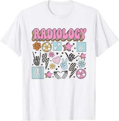 Women Retro Radiology Nurse RAD Tech CT MRI Tech Graduation T-Shirt