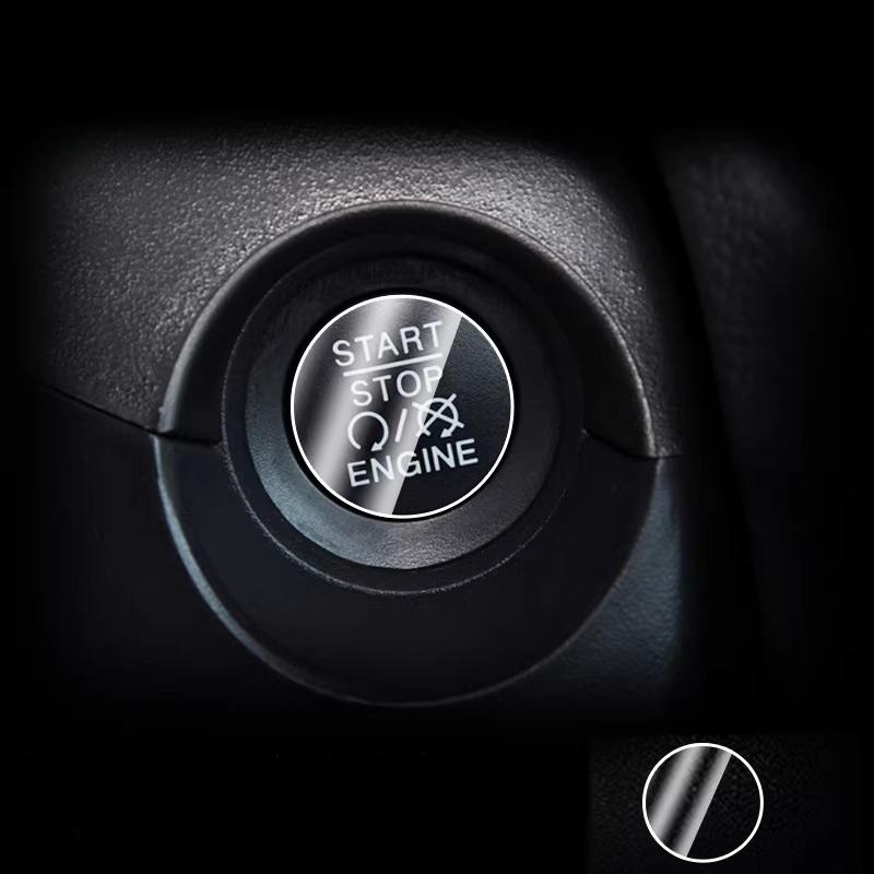 For Jeep Compass/Grand Commander/Cherokee/Wrangler/Grand Cherokee 2017- Car One-click Start Button Film TPU Protective Film