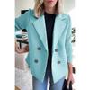 Women S Elegant Fashion Spliced Polyester Coat For Daily Commute