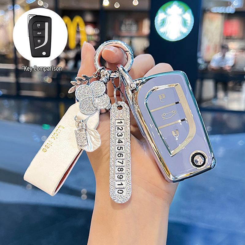 Compatible Key Covers for Toyota Corolla, Levin, Reiz, RAV4, Highlander, Wildlander.