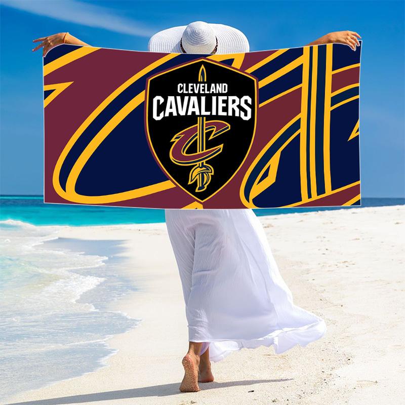 Cleveland Cavaliers Logo Print Beach Towel, Large Soft Quick Dry Towel for Beach Camping Swimming