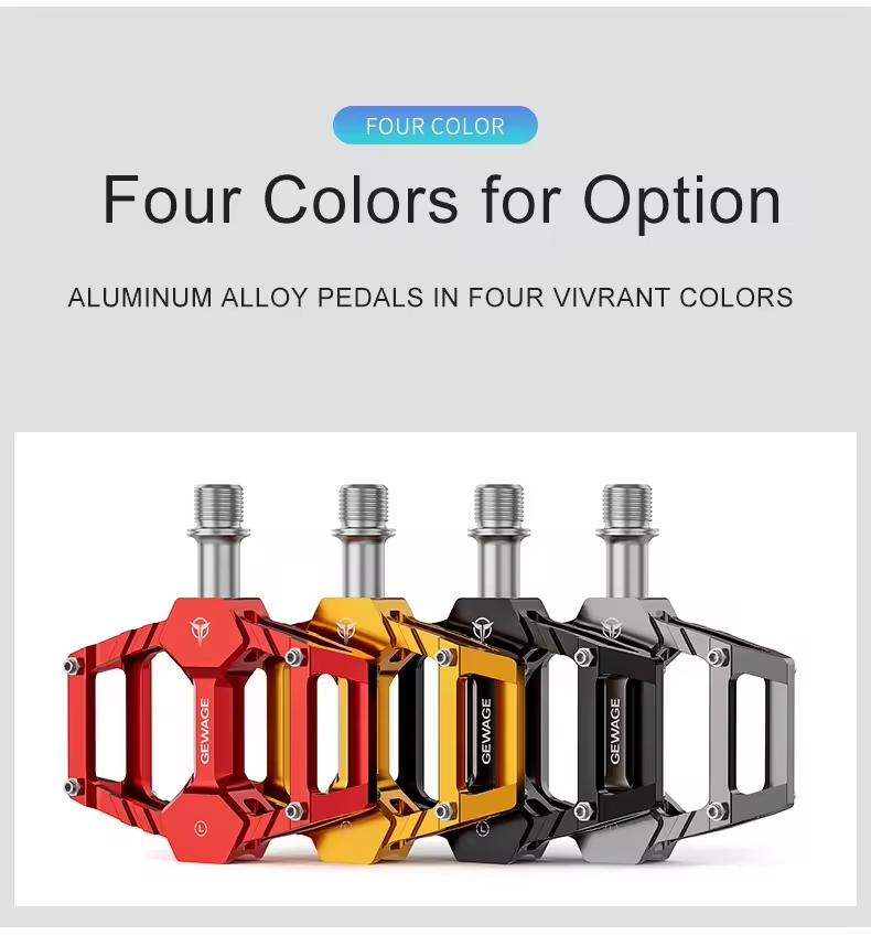 OEMMountain Bike Aluminum Alloy 3 Bearings Pedal Lightweight and Anti-slip Aluminum Alloy Pedals