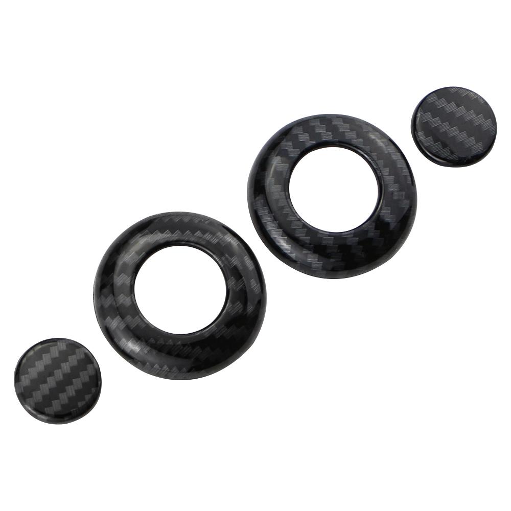 Für Volkswagen T-Roc TROC 2018 2019 2020 2021 2022 2023 ABS Carbon Fiber Matte Kopfstütze Kopfstütze Einstellung Abdeckung trim Innen Zubehör