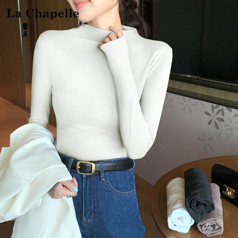 La Chapelle Women s 2025 Thickened Half-Turtleneck Thermal Base Layer Top M