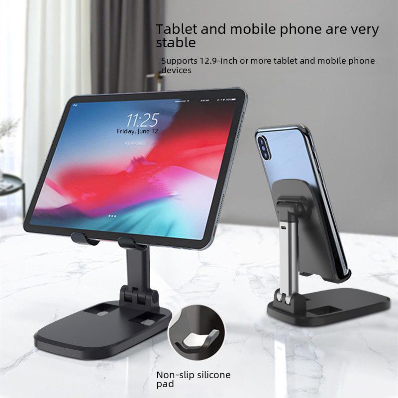 Support multifonction pliable pour téléphone portable et tablette, pour ordinateur de bureau et diffusion en direct