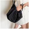 2026 Trendy Women's Korean Polka Dot Tote Bag - Large Capacity, Lazy Summer Style