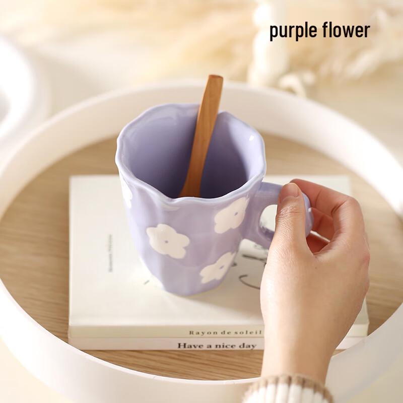 Керамическая кружка для завтрака, ручной работы, 300 мл