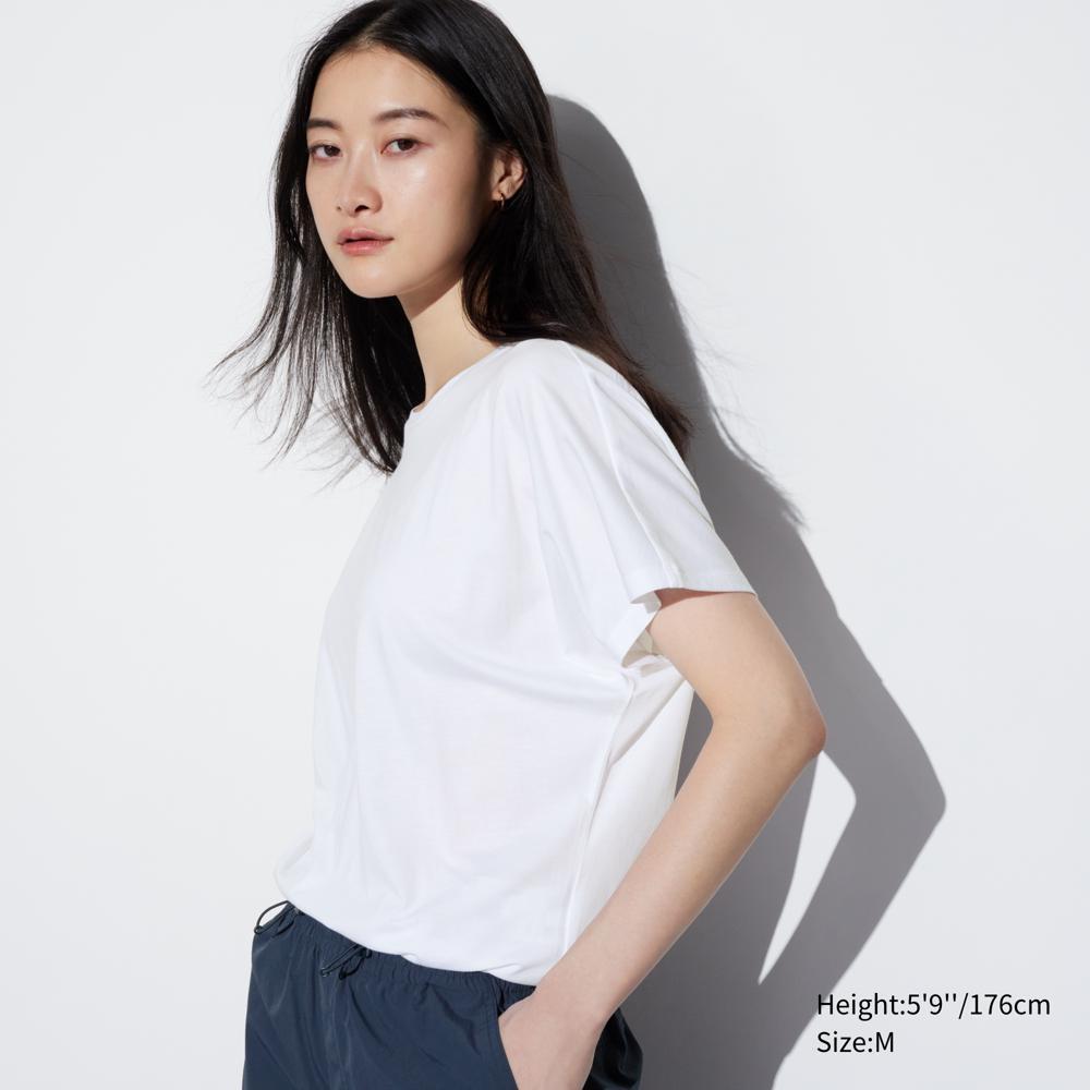 

UNIQLO airism драпировка Т с коротким рукавом