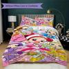 Magical DoReMi Pattern Bedding,Quilt Set Quilt Cover Pillowcase Home Birthday Gift(1 * duvet cover + 2 * pillowcase, without core)_lx