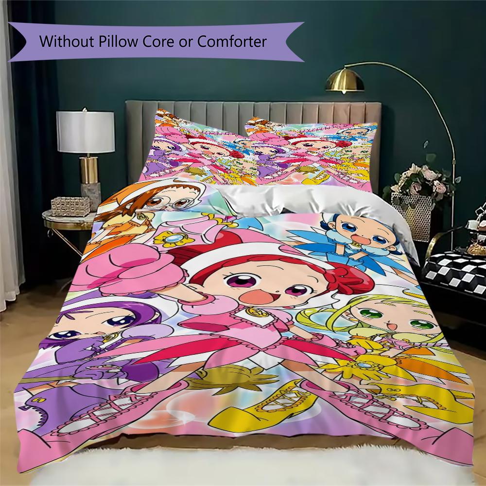 Magical DoReMi Pattern Bedding,Quilt Set Quilt Cover Pillowcase Home Birthday Gift(1 * duvet cover + 2 * pillowcase, without core)_lx
