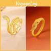 Snake Gold Eyecatching Ring For Men Featuring Dazzling Diamonds And Zodiac Elements