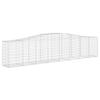 VidaXL 4x Arched Gabion Baskets Arched Gabion Cages Gabion Walls Garden Fences Terrace Outdoor 3145945