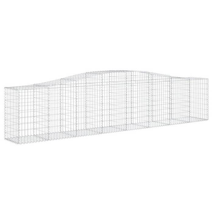 VidaXL 4x Arched Gabion Baskets Arched Gabion Cages Gabion Walls Garden Fences Terrace Outdoor 3145945