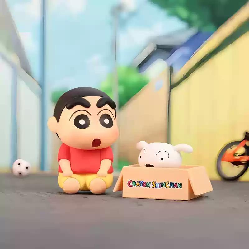 Official Crayon Shinchan Shiro' S Daily Life Series Cute Anime Figure Trendy Children'S Gift Customizable Toy