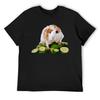 Meerschweinchen auf Gurken T-Shirt Sommer Oberteile Shirts Grafik Kleidung süße Kleidung t-shirts Herren