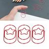 40Pcs   Paperclips Star   Rustproof Coating Multi Purpose Cute Paper Clips for Home School