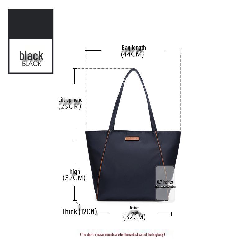 Women's Large Capacity Canvas Tote Bag - 2025 High-End Oxford Cloth Underarm Shoulder Handbag