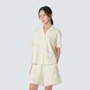 Terry Women's Short Sleeve Shirt Butter Ivory (S26MWFSH35)