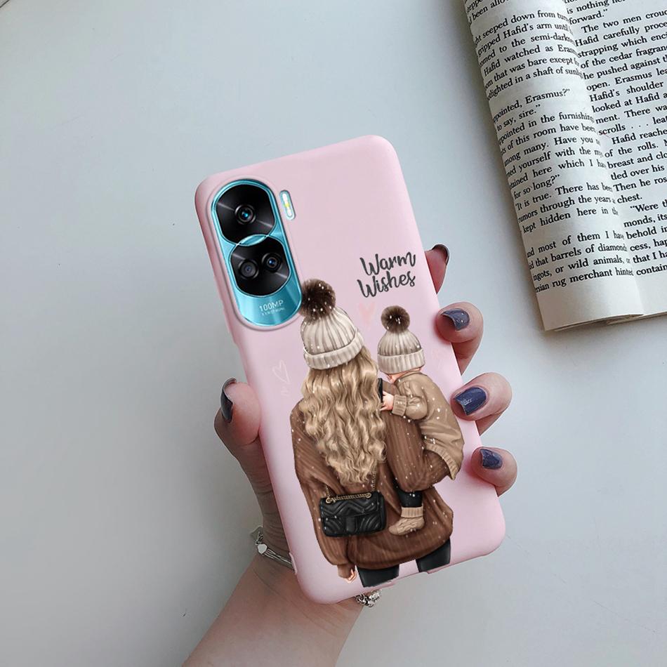 For Huawei Honor 90 Lite Case Honor90 Lite Soft Silicon Super Mom Baby Fashion Girls Back Cover for Honor 90 Lite 5G 6.7" Fundas