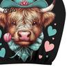 Car Seat Headrest Covers for Men Women 2Pcs Halloween Covers, Scottish Highland Cow Face Easy Install Vehicle Protector, Breathable Auto Decor