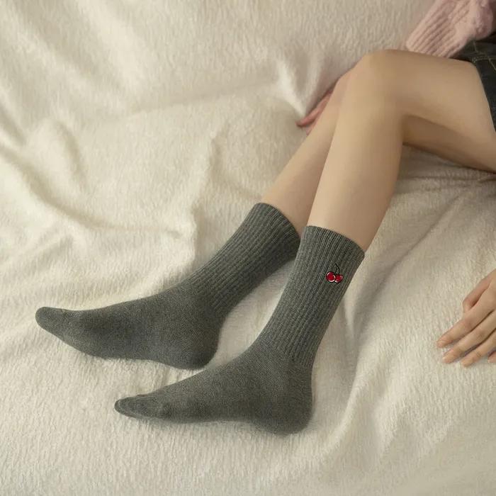 Kirsh Basic Cherry Point Crew Socks Dark Gray 5-Pack