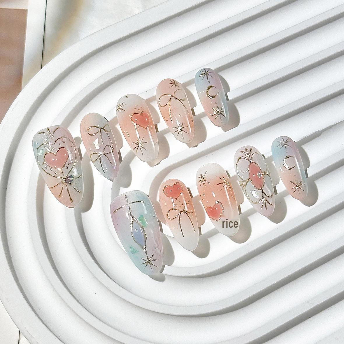 

Hand-Painted Cat Eye Press-On Nails: Elegant, Fresh, and Boutique Quality