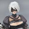 32CM NieR: Automatenfigur Yorha No. 2 Typ B 2B Hochzeit Anime Mädchen PVC Actionfigur Spielzeug GK Statue Erwachsenen Set Modell Puppe