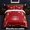 Aberdeen FC Design Bed Bedding Set 1 Duvet Cover + 2 Pillowcases Soft Breathable Household Bed Linens