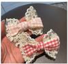 Girls Bowknot Lace Headwear Solid Color Hair Accessories Lovely Headwear Hairpins Advanced  Princess Headdress Barrettes