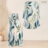 Women Plus Size Printed Round Neck Three Quarter Sleeve Flared Top And Flared Pants Two Piece Set