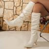 Knee-length Boots, Women's Shoes, Pointed-toe High Heels, Thin-heeled Boots, Slimming Stretch Boots