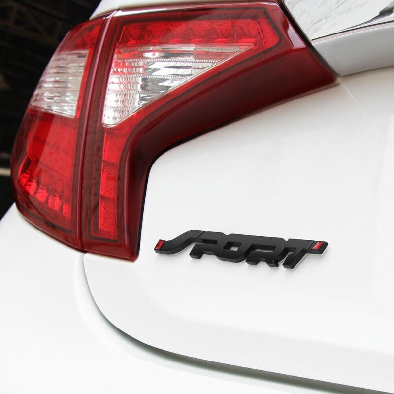 1Pcs 3D Metal SPORT Logo Letter Sticker Car Trunk Fender Emblem Badge Decal for Toyota Universal Exterior Decoration Accessories K33