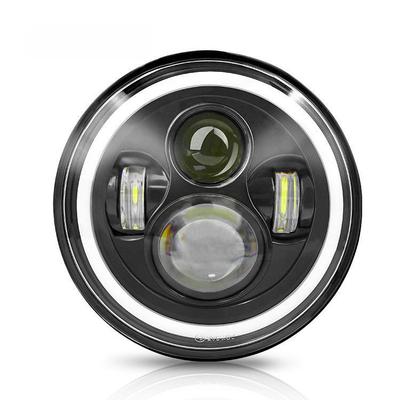 7-inch RGB Angel Eye LED 50W Headlight for Wrangler Car and Motorcycle