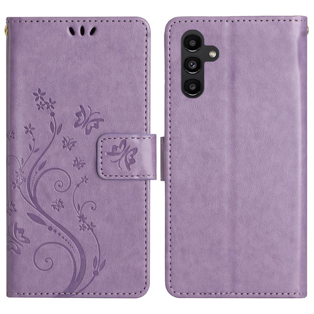 For Samsung Galaxy S25 Case PU Leather Phone Wallet Cover with Strap
