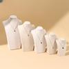 Flocked Portrait Jewelry Necklace Display Stand Model Ornaments
