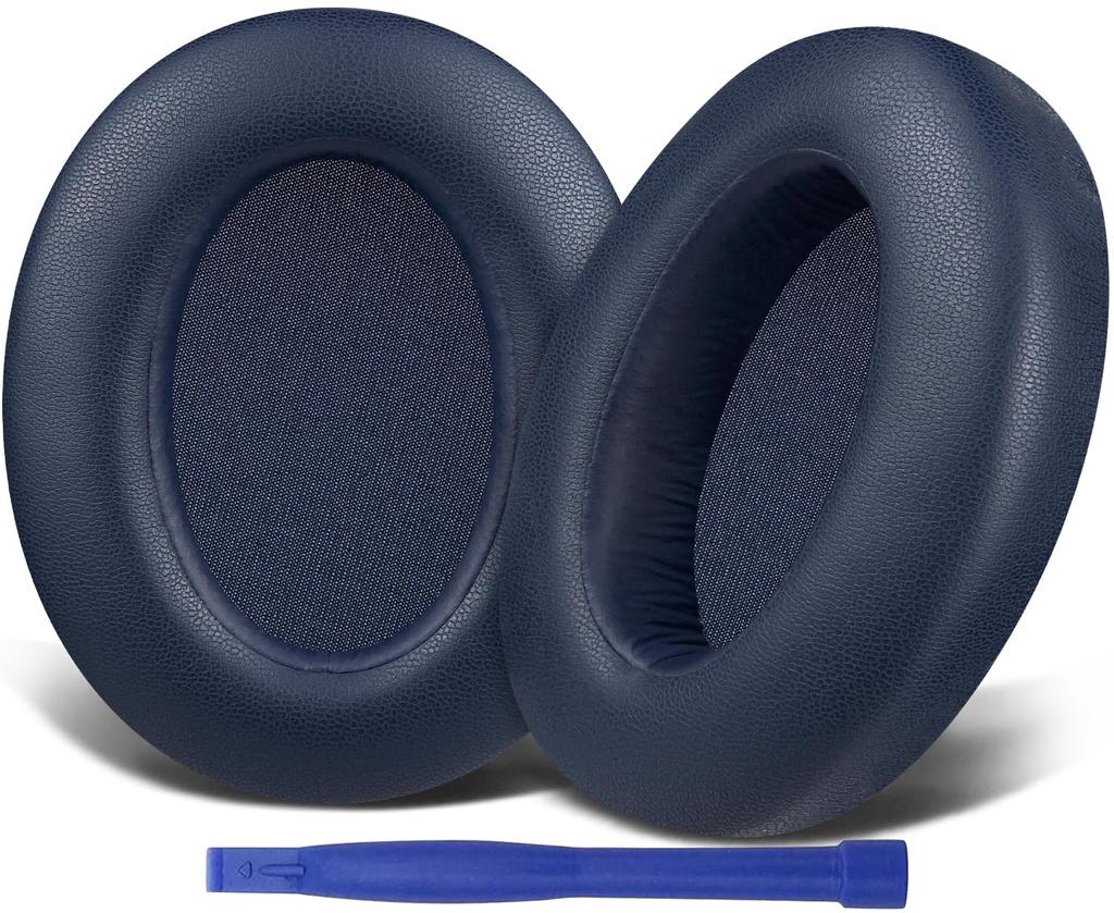 SOULWIT Replacement Protein Leather Ear Pads and Cushions for Sony WH-XB910N Wireless Noise-Canceling Headphones (XB910 Extra Bass) - Blue