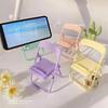 1 Pcs Creative Folding Chair Universal Desktop Phone Holder Stand Mini Foldable Stool Desk Decor Gift Accessories